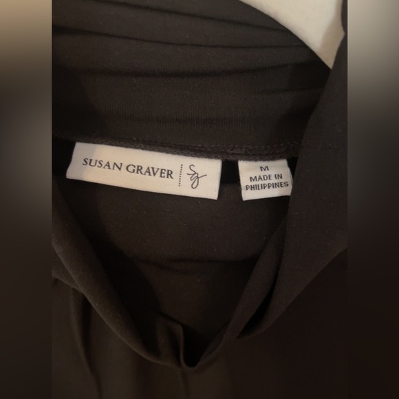 Black Susan Graver Long Sleeved Turtle Neck - Picture 2 of 2